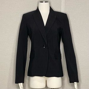 Rafaella charcoal grey pinstripe blazer